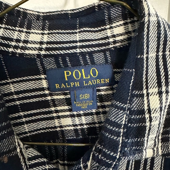 Polo Ralph Lauren Good quality flannel boys top size 8 - Picture 2 of 4